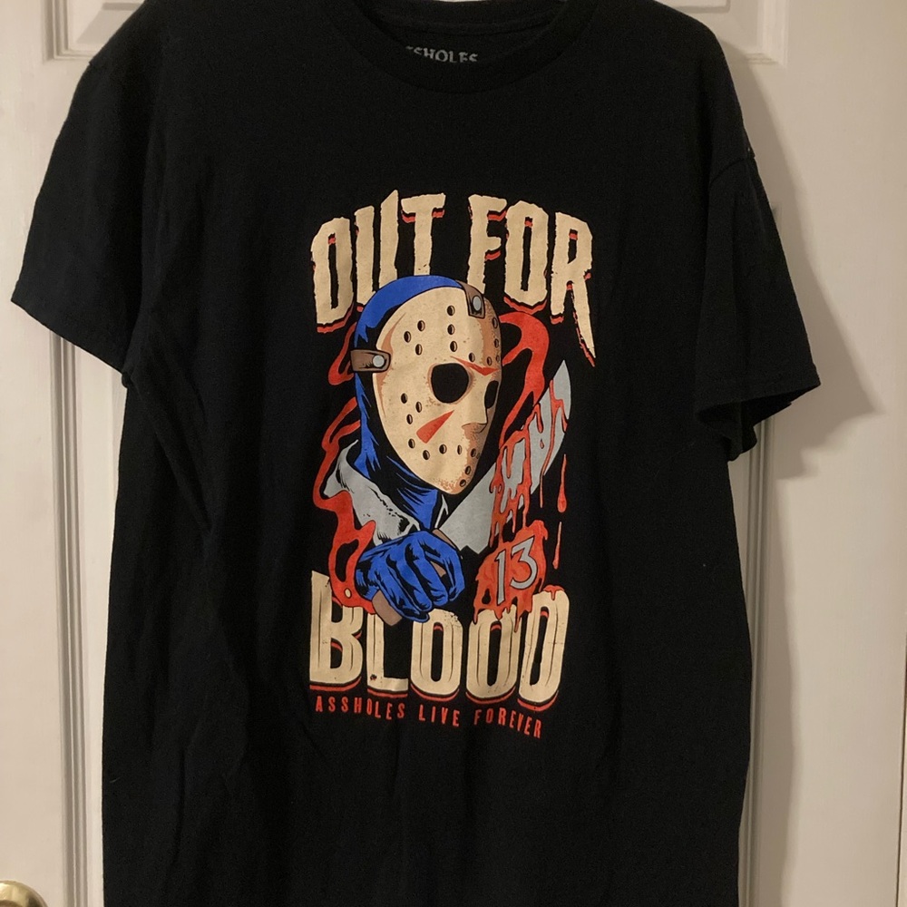 ALF Black Graphic Tee - Out for Blood Design